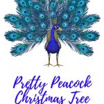 peacock Christmas tree ornaments