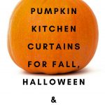 pumpkin kitchen curtains