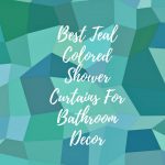 teal color shower curtains