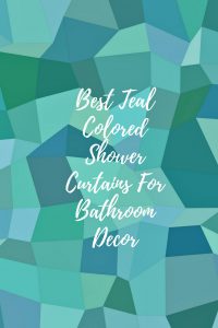 teal color shower curtains