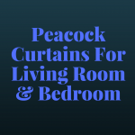 peacock curtains for living room