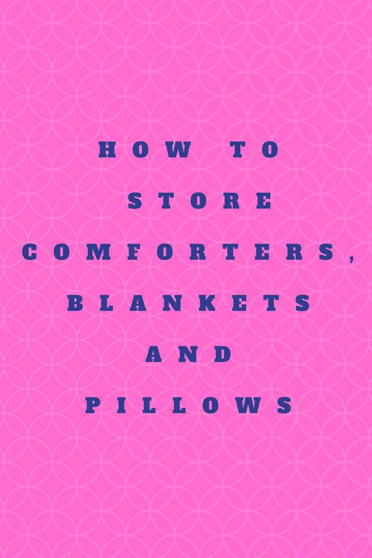 how to store comforters and blankets