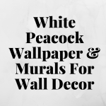 white peacock wallpaper