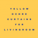 yellow ochre curtains