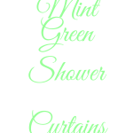 mint green shower curtains