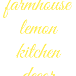 farmhouse lemon kitchen decor