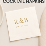 monogram wedding napkins